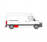 Ремонтная часть заднего крыла спереди справа (3924мм, 640мм) MB Sprinter 907 / 910 2018- FP3548566 KLOKKERHOLM (Дания)