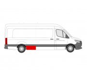 Ремонтная часть заднего крыла спереди справа (4325мм, 1090мм) MB Sprinter 907 / 910 2018- FP3548568 KLOKKERHOLM (Дания)