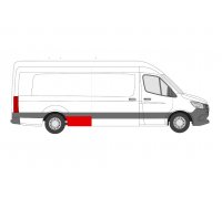 Ремонтная часть заднего крыла спереди справа (4325мм, 1090мм) MB Sprinter 907 / 910 2018- FP3548568 KLOKKERHOLM (Дания)