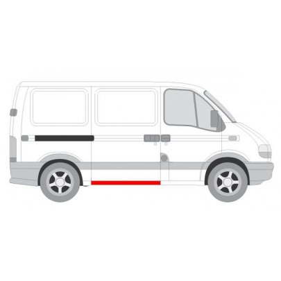 Ремонтная часть порога сдвижной двери (высота 12см) Renault Master II / Opel Movano 1998-2010 FP5088172 FPS (Тайвань)