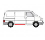 Ремонтная часть порога правая VW Transporter T4 90-03 FP9558002-P FPS (Тайвань)