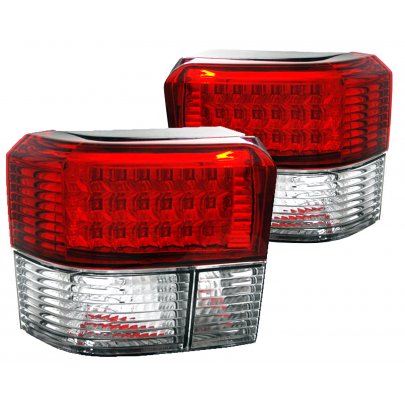 Ліхтар задній (комплект, білий поворот, LED) VW Transporter T4 90-03 FP9558F40E FPS (Тайвань)