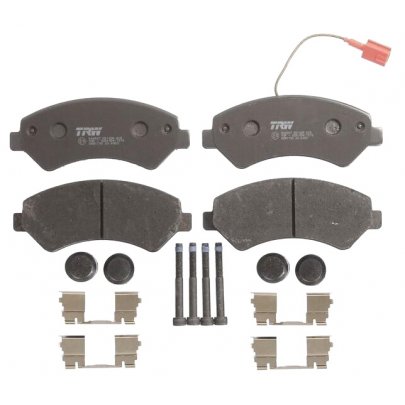 Тормозные колодки передние (с датчиком, нагрузка 1.7-2т, для повышенной нагрузки) Fiat Ducato II / Citroen Jumper II / Peugeot Boxer II 2006- GDB1982 TRW (Германия)