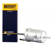 Фильтр топливный (под 2 трубки, 6.6Bar) VW Touran 1.6 / 2.0 (бензин) 2003-2015 H280WK HENGST (Германия)