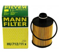 Фильтр масляный (высота 105мм) Opel Combo D / Fiat Doblo 1.3CDTI / 1.3D 2010- HU712/11X MANN (Германия)