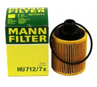 Фильтр масляный (высота 100мм) Opel Combo C / Fiat Doblo 1.3CDTI / 1.3D / 1.3JTD 2001-2011 HU712/7X MANN (Германия)