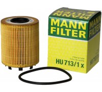 Фильтр масляный (высота 83мм) Fiat Fiorino II 1.3D / 1.3JTD 2008- HU713/1x MANN (Германия)
