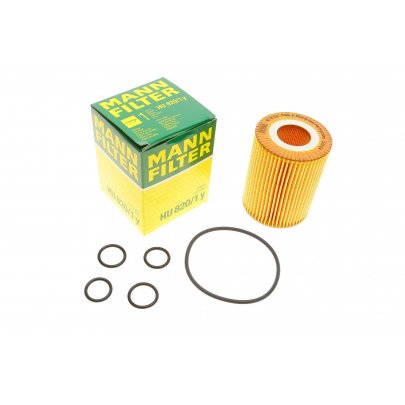Масляный фильтр Opel Zafira B / Опель Зафира Б 1.7CDTI 2005–2015 HU820/1Y MANN-FILTER (Германия)