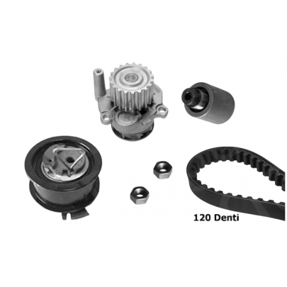 Комплект ГРМ + помпа Volkswagen Passat B6 / Фольксваген Пассат Б6 1.9TDI 2005-2010 KBU8712B BUGATTI (Італія)