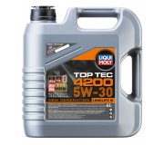 Синтетичне моторне масло 5W30 TOP TEC 4200 4L (BMW Longlife-04 / MB-Freigabe 229.31 / Opel OV 040 1547-G / OV 040 1547-D30 / Porsche C30 / VW 504 00/507 00) 3715 LIQUI MOLY (Німеччина)
