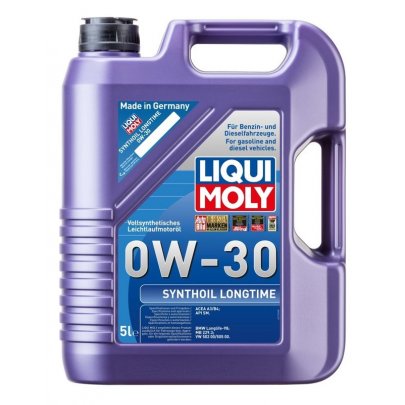 Синтетичне моторне масло 0W30 SYNTHOIL LONGTIME 5L (BMW Longlife-98 / MB 229.3 / VW 502 00/505 00) 8977 LIQUI MOLY (Німеччина)