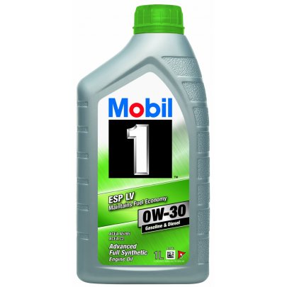 Синтетичне моторне масло 0W30 MOBIL1 ESP LV 1L (BMW LL-12 FE / DTFR 15D100 / Ford WSS-M2C920-A / MB 227.61 / Volvo VCC 95200377) MB0W30M1ESPLV1 MOBIL (США)