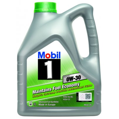 Синтетичне моторне масло 0W30 MOBIL1 ESP LV 4L (BMW LL-12 FE / DTFR 15D100 / Ford WSS-M2C920-A / MB 227.61 / Volvo VCC 95200377) MB0W30M1ESPLV4 MOBIL (США)
