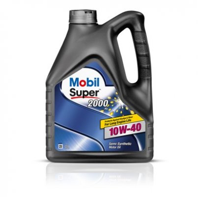 Синтетичне моторне масло 10W40 SUPER 2000 4L (MB 229.1 / VW 501.01 / VW 505.00) MB10W4020004 MOBIL (США)