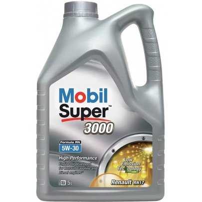 Синтетичне моторне масло 5W30 SUPER 3000 FORMULA RN 5L (MB 226.52 / Renault RN17) MB5W303000FRN5 MOBIL (США)