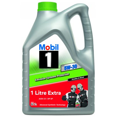 Синтетичне моторне масло 5W30 MOBIL1 ESP 5L (Fiat 9.55535-S3 / MB 229.31 / MB 229.51 / MB 229.52 / OPEL OV0401547-D30 / OPEL OV0401547-G30 / VW 504.00 / VW 507.00) MB5W30M1ESP5 MOBIL (США)