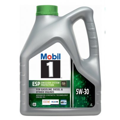 Синтетическое моторное масло 5W30 MOBIL1 ESP FORMULA P 4L (MB 229.31 / MB 229.51 / MB 229.52 / OPEL OV0401547-D30 / OPEL OV0401547-G30 / PSA B71 2290 / PSA B71 2297 / Stellantis FPW9.55535/03) MB5W30M1ESPFP4 MOBIL (США)
