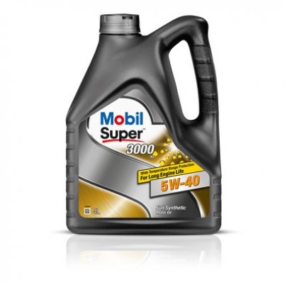 Синтетичне моторне масло 5W40 SUPER 3000 4L (Fiat 9.55535-G2 / Fiat 9.55535-M2 / MB 229.3 / PSA B71 2296 / VW 502.00 / VW 505.00) MB5W4030004 MOBIL (США)