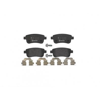 Гальмівні колодки передні (46мм) Renault Megane 3 / Рено Меган 3 2008-2016 P68041 BREMBO (Італія)