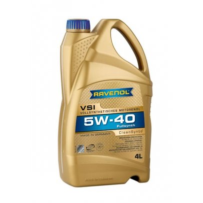 Синтетичне моторне масло 5W40 Cleansynto 4L (VW 505.00/502.00 / MB 229.3/226.5 / PORSCHE A40 / OPEL LL-B-025 / BMW LL-01 / CITROEN B71 2296 / PEUGEOT B71 2296 / RENAULT RN 0700 / 0710) VSISAE5W404L RAVENOL (Германия)