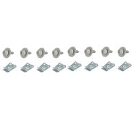 Кріплення захисту двигуна (комплект, 10шт) Renault Scenic II / Рено Сценік 2 2003-2009 90215 ROMIX (Польща)