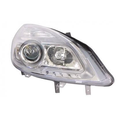 Фара передня права (H1/H7, електричне, без моторчика) Renault Scenic II / Рено Сценік 2 2006-2009 20-1067-15-2 TYC (Тайвань)