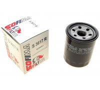 Фильтр масляный (высота 86мм) Fiat Doblo 1.2 / 1.4 (бензин) 2001-2011 S3617R SOFIMA (Испания)