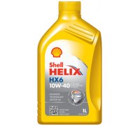 Синтетичне моторне масло 10W40 HELIX HX6 1L (MB 229.3 / RENAULT RN 0700 / VW 502.00 / VW 505.00) HELIXHX610W401L SHELL (Нидерланды)