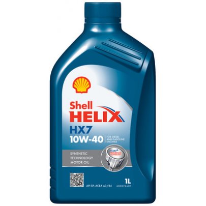 Синтетичне моторне масло 10W40 HELIX HX7 1L (MB 229.3 / RENAULT RN 0700 / RENAULT RN 0710 / VW 505.00 / VW 501.01) HELIXHX710W401L SHELL (Нидерланды)