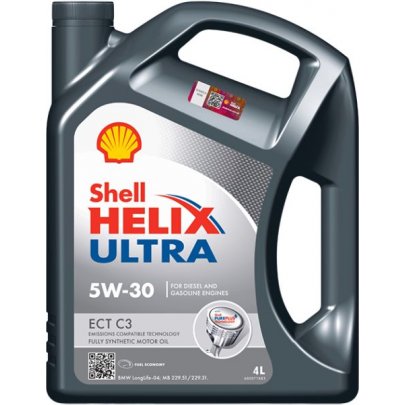 Синтетичне моторне масло 5W30 HELIX ULTRA 4L (BMW LL-04 / CHRYSLER MS-11106 / MB 229.31 / MB 229.51 / DEXOS 2 / MB 229.52) HELIXU.ECTC35W304L SHELL (Нидерланды)