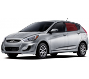 Hyundai Accent 2011-2017 Бокове скло заднє ліве (опускне, HB) 65344A XYG (КНР)