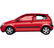 Hyundai Getz 2002-2011 Бокове скло переднє ліве (водійської дверки, 3D) 14806A SEKURIT (Франція)