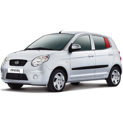 Kia Picanto 2004-2011 Форточка задньої лівої дверки 15361A SEKURIT (Франція)