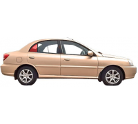 Kia Rio 2000-2005 Форточка задньої правої дверки (SEDAN) 25304A SEKURIT (Франція)