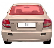 Kia Rio 2000-2005 Заднє скло (з обігрівом, SEDAN) 15244A SEKURIT (Франція)