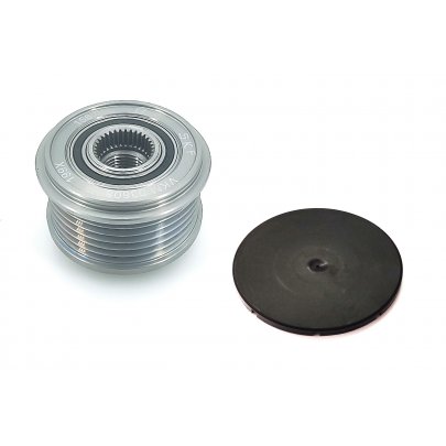 Шків генератора (6 ручейков, 14мм) Renault Scenic 3 / Рено Сценік 3 1.5dCi 2009-2016 VKM03608 SKF (Франція)