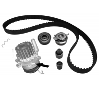 Комплект ГРМ + помпа Volkswagen Passat B6 / Фольксваген Пассат Б6 1.6TDI 2005-2010 KD100 DOLZ (Іспанія)