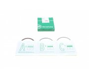 Комплект поршневих кілець (стандарт, двигун: BSE, BSF) Volkswagen Passat B6 / Фольксваген Пассат Б6 1.6FSI 2005-2010B19035 BORSEHUNG (Німеччина)