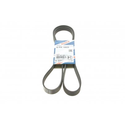 Ремінь генератора (1623мм, з кондиціонером) Volkswagen Passat B6 / Фольксваген Пассат Б6 3.2FSI 2005-2010 1987947985 BOSCH (Німеччина)