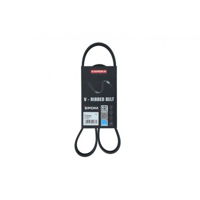 Ремінь генератора (1050мм, з кондиціонером) Volkswagen Passat B6 / Фольксваген Пассат Б6 2.0TDI 2005-2010 7016046 KAMOKA (Польща)