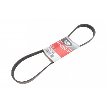 Ремінь генератора (1054мм, з кондиціонером) Volkswagen Passat B6 / Фольксваген Пассат Б6 2.0TFSI 2005-2010 6PK1053 GATES (Бельгія)