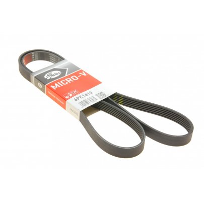 Ремінь генератора (1613мм, з кондиціонером) Volkswagen Passat B6 / Фольксваген Пассат Б6 3.6FSI 2005-2010 6PK1613 GATES (Бельгія)