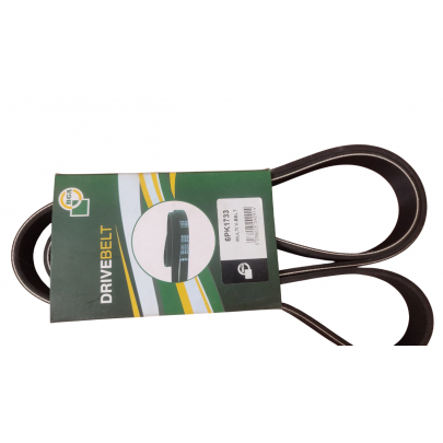 Ремінь генератора (1733мм, з кондиціонером, двигун: CAXA) Volkswagen Passat B6 / Фольксваген Пассат Б6 1.4TSI 2005-2010 6PK1733 BGA (Велика Британія)