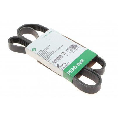 Ремінь генератора (1733мм, з кондиціонером, двигун: CAXA) Volkswagen Passat B6 / Фольксваген Пассат Б6 1.4TSI 2005-2010 FB6PK1735 INA (Німеччина)