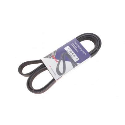 Ремінь генератора (1733мм, з кондиціонером, двигун: BLF) Volkswagen Passat B6 / Фольксваген Пассат Б6 1.6FSI 2005-2010 1733K6 HUTCHINSON (Франція)