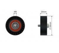 Ролик натягувача ременя генератора (58x20мм, двигун: CDGA) Volkswagen Passat B6 / Фольксваген Пассат Б6 1.4TSI 2005-2010 RNKAU037 NTY (Польща)