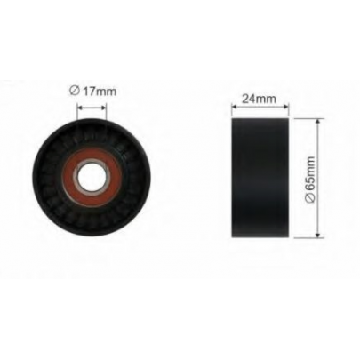 Ролик натягувача ременя генератора (65x24мм) Volkswagen Passat B6 / Фольксваген Пассат Б6 2.0TFSI 2005-2010 33399 CAFFARO (Польща)