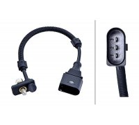 Датчик положення колінвалу (3 контакта, двигун: BLF) Volkswagen Passat B6 / Фольксваген Пассат Б6 1.6FSI 2005-2010 6PU009168-761 HELLA (Німеччина)