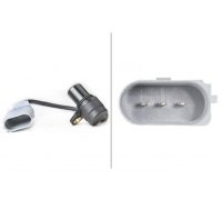 Датчик положення колінвалу (3 контакта, двигун: BSE, BSF) Volkswagen Passat B6 / Фольксваген Пассат Б6 1.6FSI 2005-2010 6PU009163-181 HELLA (Німеччина)