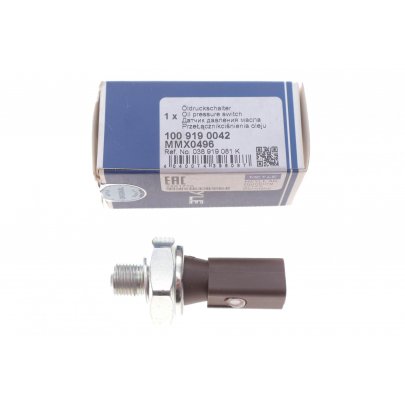 Датчик тиску масла (1 контакт) Volkswagen Passat B6 / Фольксваген Пассат Б6 2.0TFSI 2005-2010 1009190042 MEYLE (Німеччина)